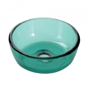 250 Green Glass Spittoon